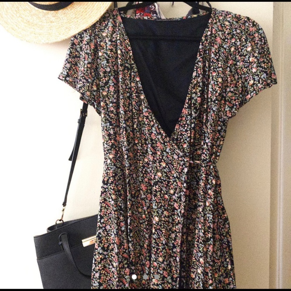 A & F Floral Wrap Dress
